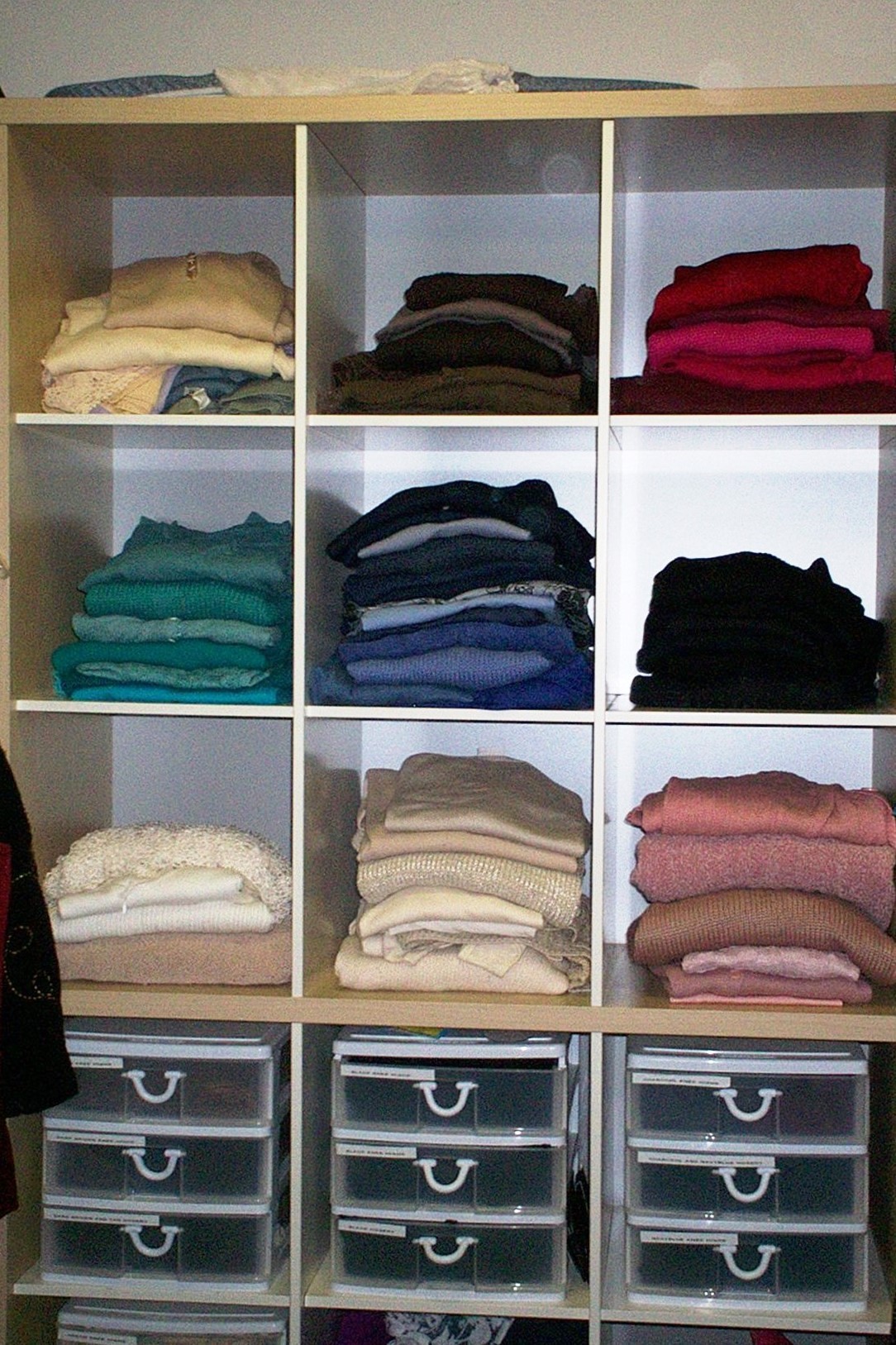 Reduce clutter with an organized closet